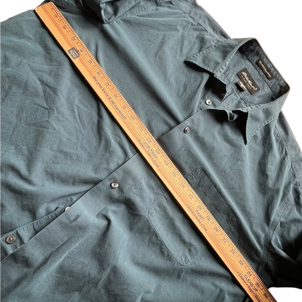 Eddie Bauer Men's Slate Gray Blue Button Down Shirt - Picture 3 of 6